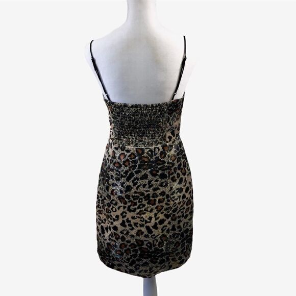 Urban Outfitters Animal Print Mini Dress Size S - Picture 2 of 12